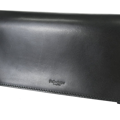 Yves Saint Laurent Black Lambskin Shoulder Bag