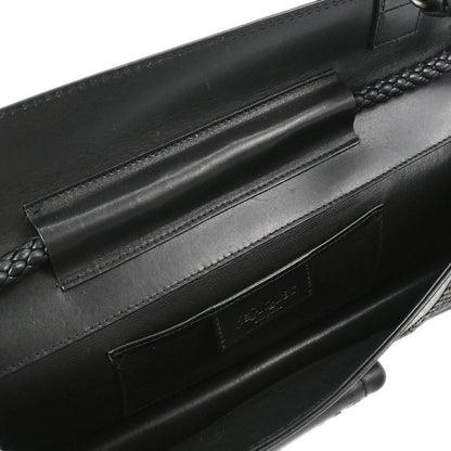 Yves Saint Laurent Black Lambskin Shoulder Bag