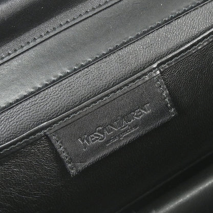 Yves Saint Laurent Black Lambskin Shoulder Bag