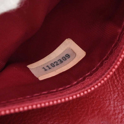 Chanel 1989-1991 Red Satin Lambskin Pouch