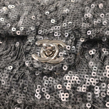 Chanel 2018 Gray Sequins Waterfall Backpack