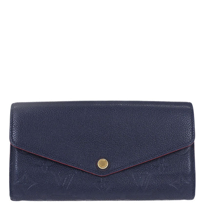 Louis Vuitton Navy Empreinte Portefeuille Sarah Wallet M62125
