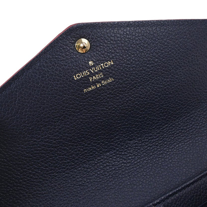 Louis Vuitton Navy Empreinte Portefeuille Sarah Wallet M62125