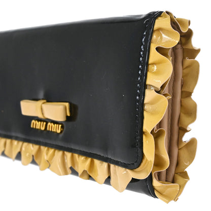 Miu Miu Black Patent Leather Wallet