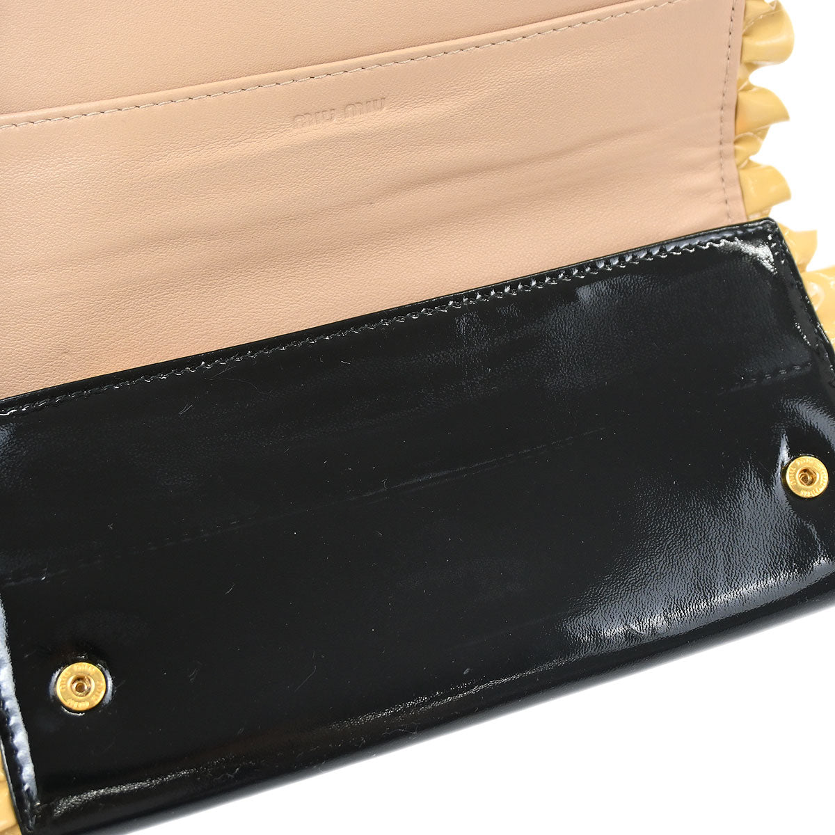 Miu Miu Black Patent Leather Wallet