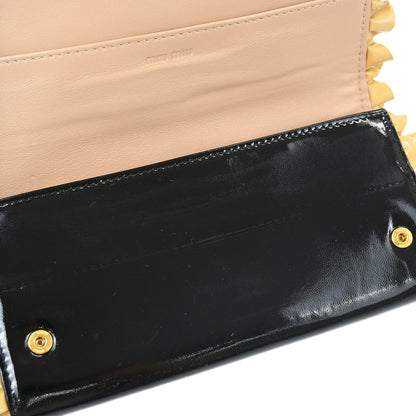 Miu Miu Black Patent Leather Wallet