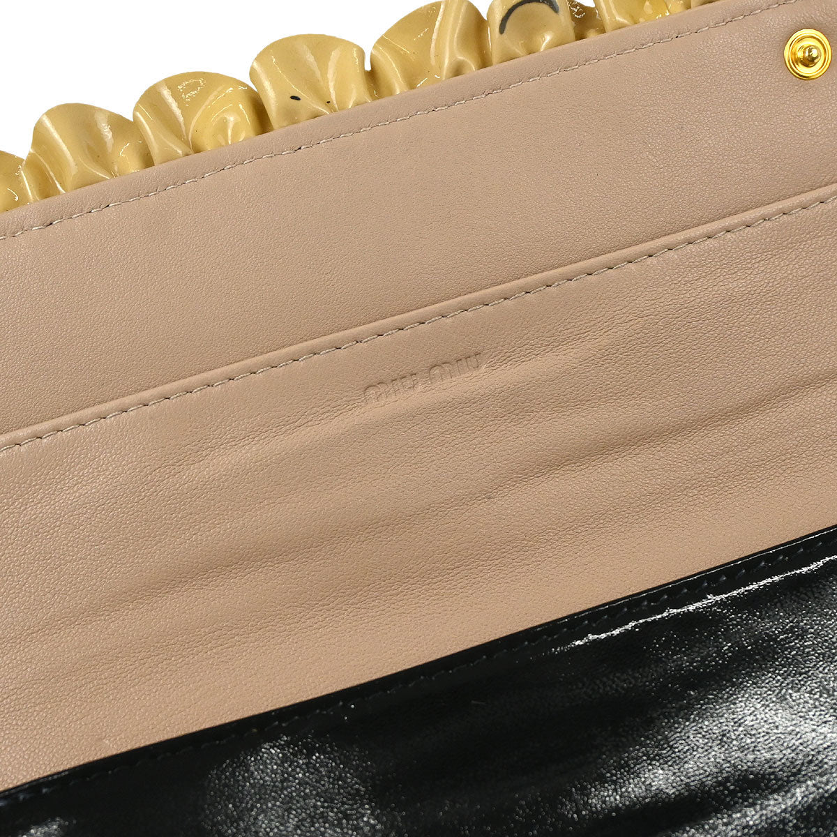 Miu Miu Black Patent Leather Wallet