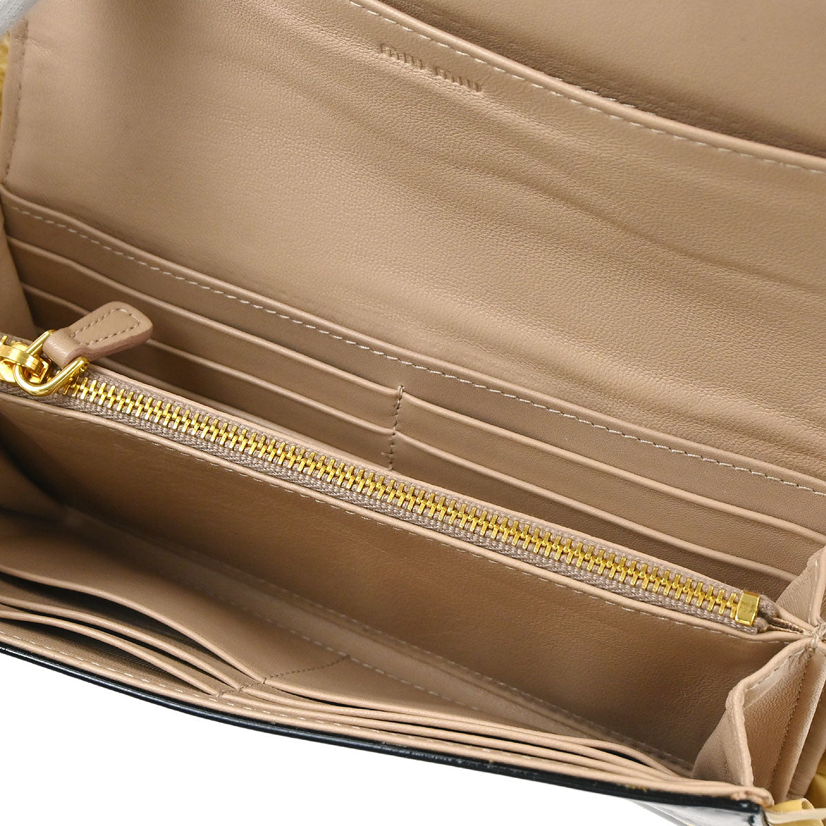 Miu Miu Black Patent Leather Wallet