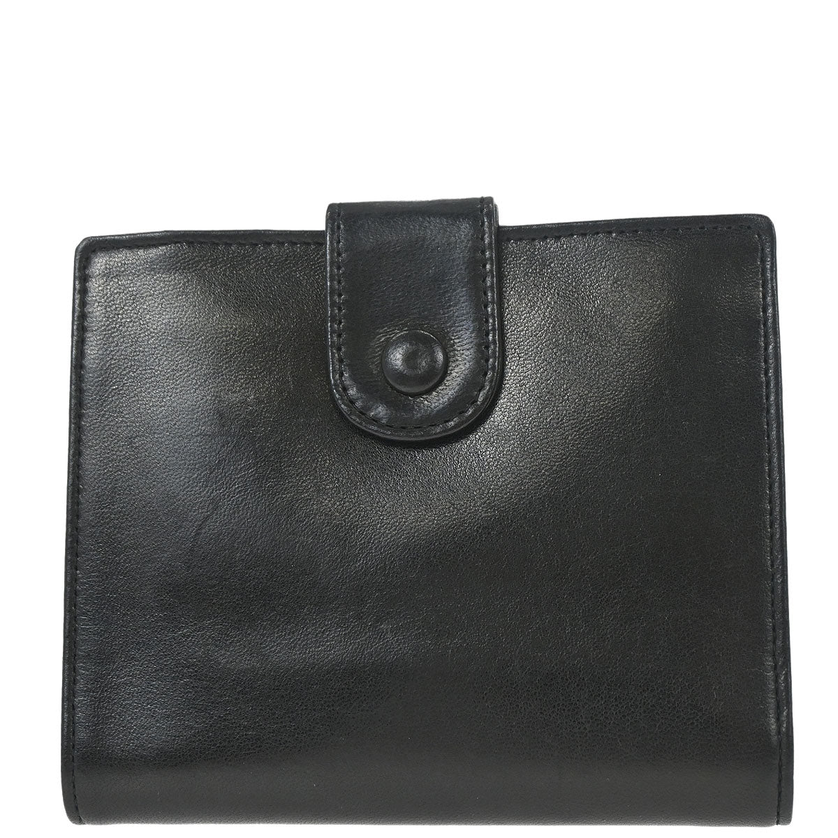 Chanel Trifold Wallet Black Lambskin