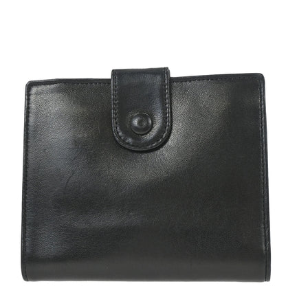 Chanel Trifold Wallet Black Lambskin