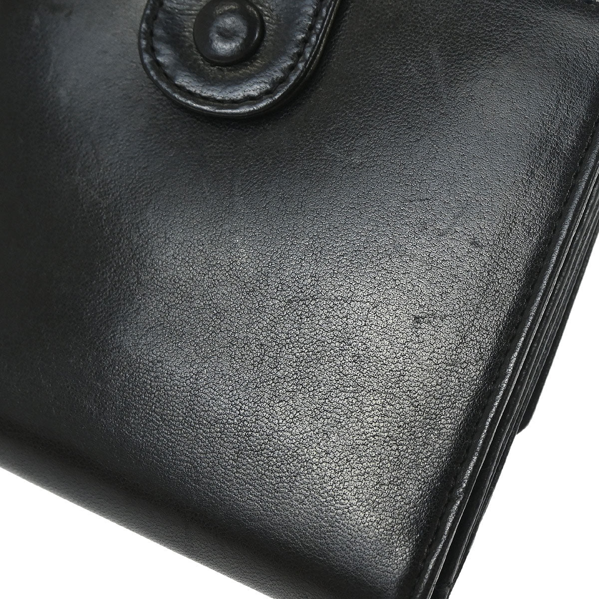 Chanel Trifold Wallet Black Lambskin