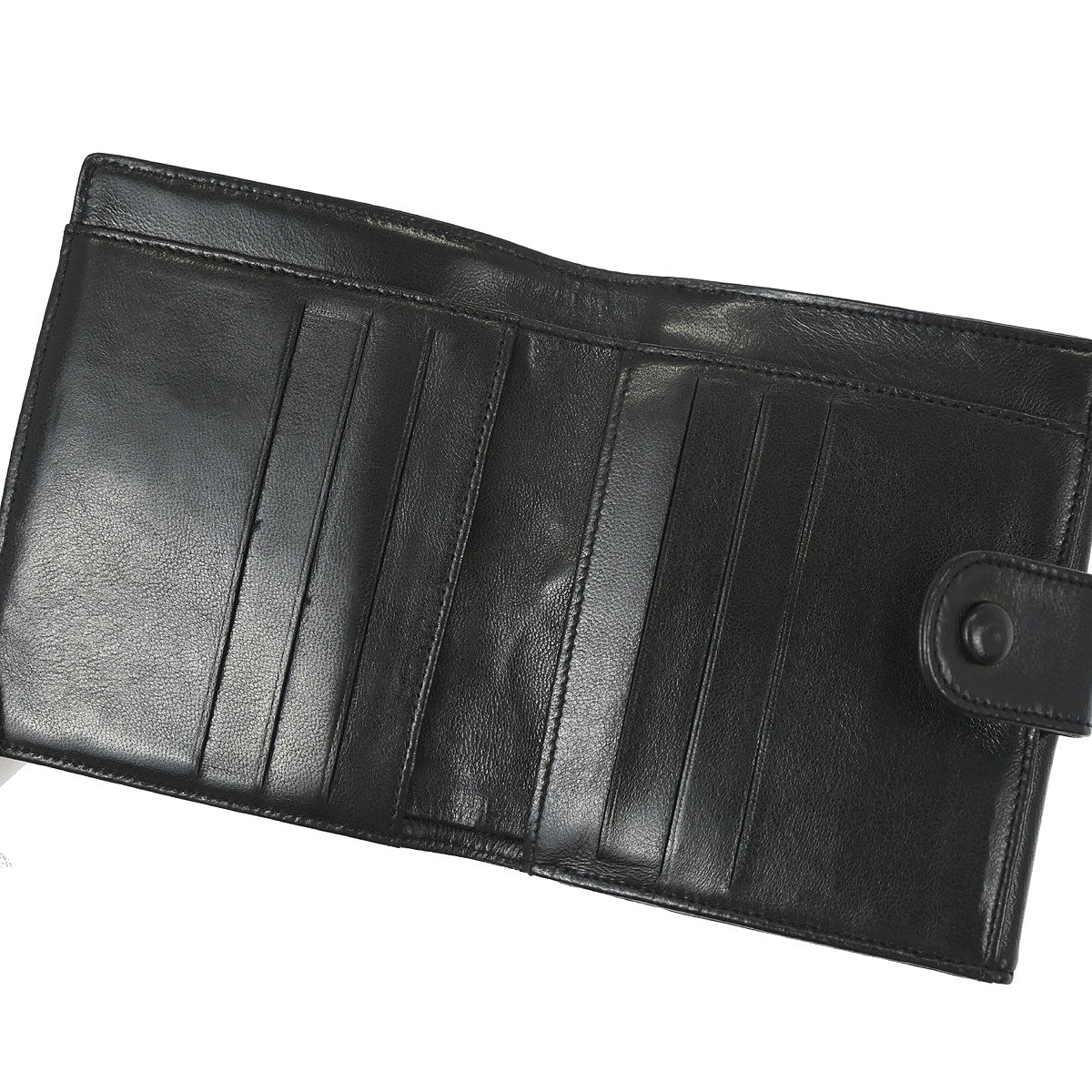 Chanel Trifold Wallet Black Lambskin
