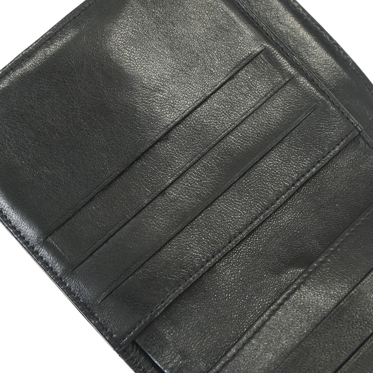 Chanel Trifold Wallet Black Lambskin