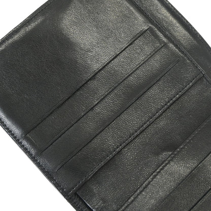 Chanel Trifold Wallet Black Lambskin