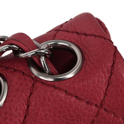 Chanel 2008-2009 Red Caviar Skin East West Shoulder Bag