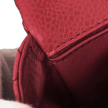 Chanel 2008-2009 Red Caviar Skin East West Shoulder Bag