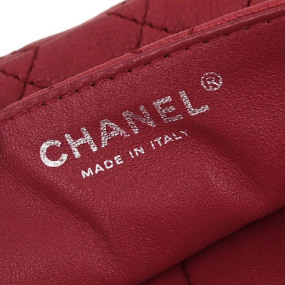 Chanel 2008-2009 Red Caviar Skin East West Shoulder Bag