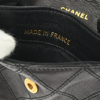 Chanel Black Lambskin Bicolore Wallet Coin Purse