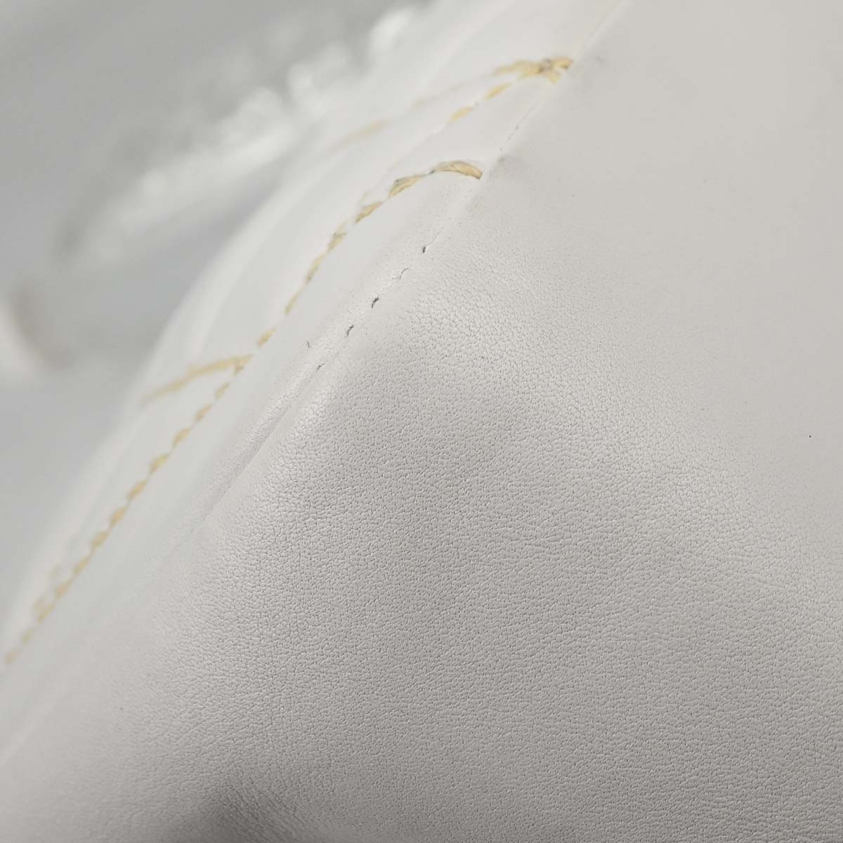 Chanel White Lambskin Top Handle Handbag