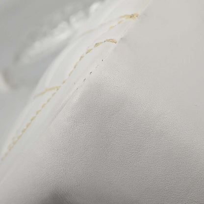 Chanel White Lambskin Top Handle Handbag