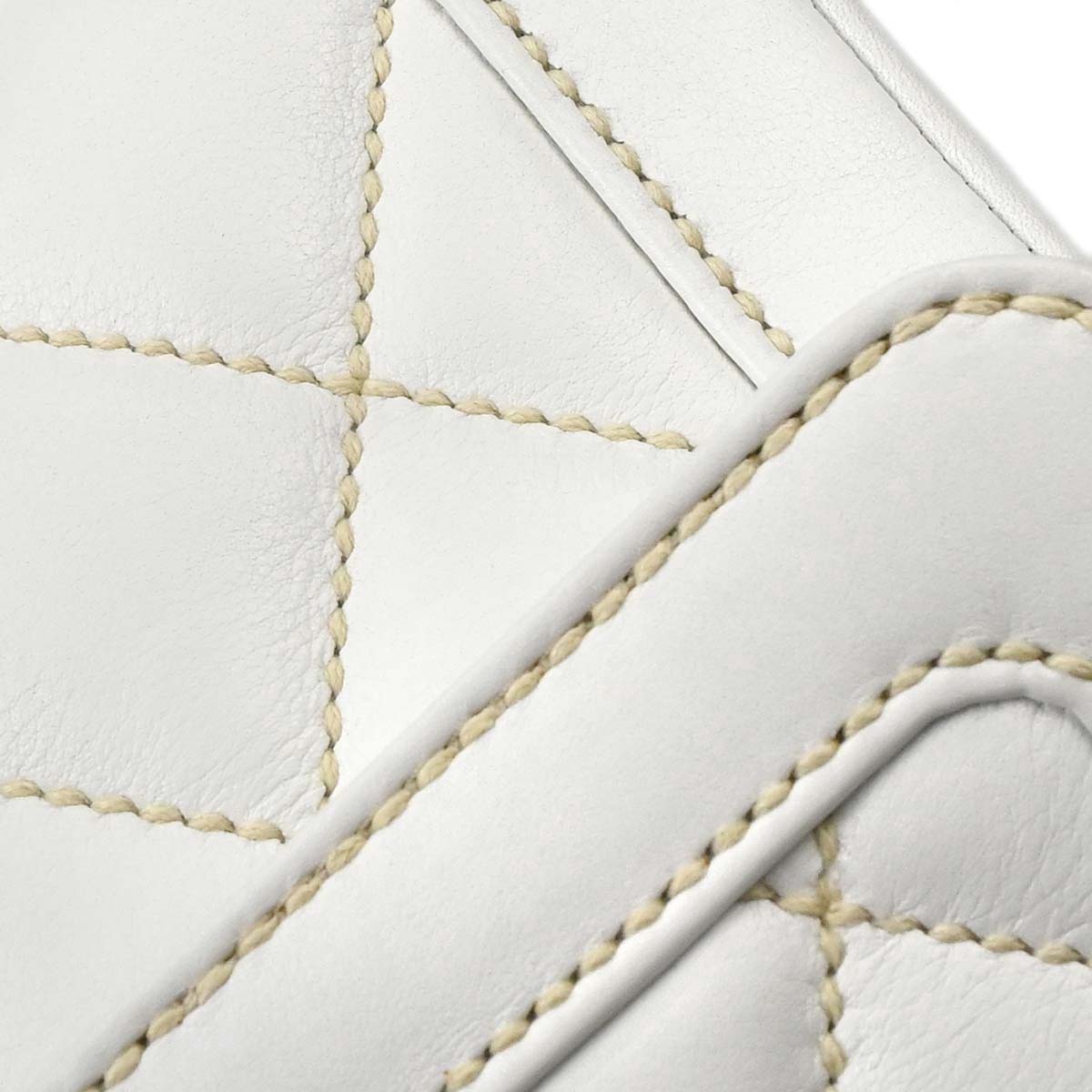 Chanel White Lambskin Top Handle Handbag
