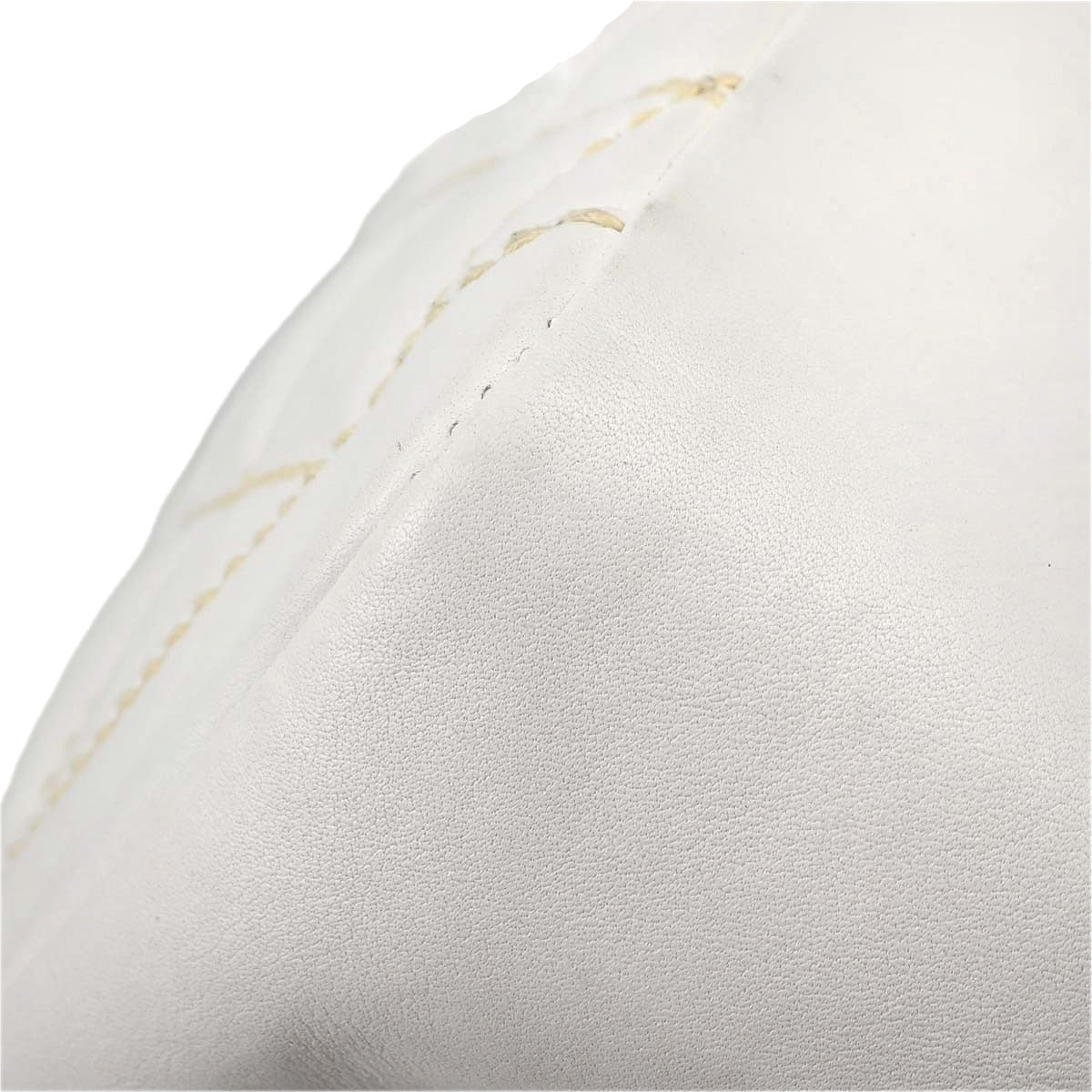 Chanel White Lambskin Top Handle Handbag