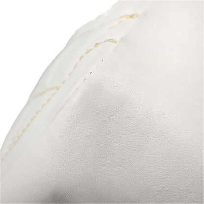 Chanel White Lambskin Top Handle Handbag