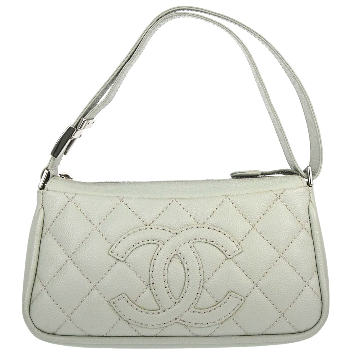 Chanel 2005-2006 Light Green Caviar Skin Handbag