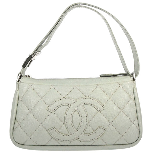 Chanel 2005-2006 Light Green Caviar Skin Handbag