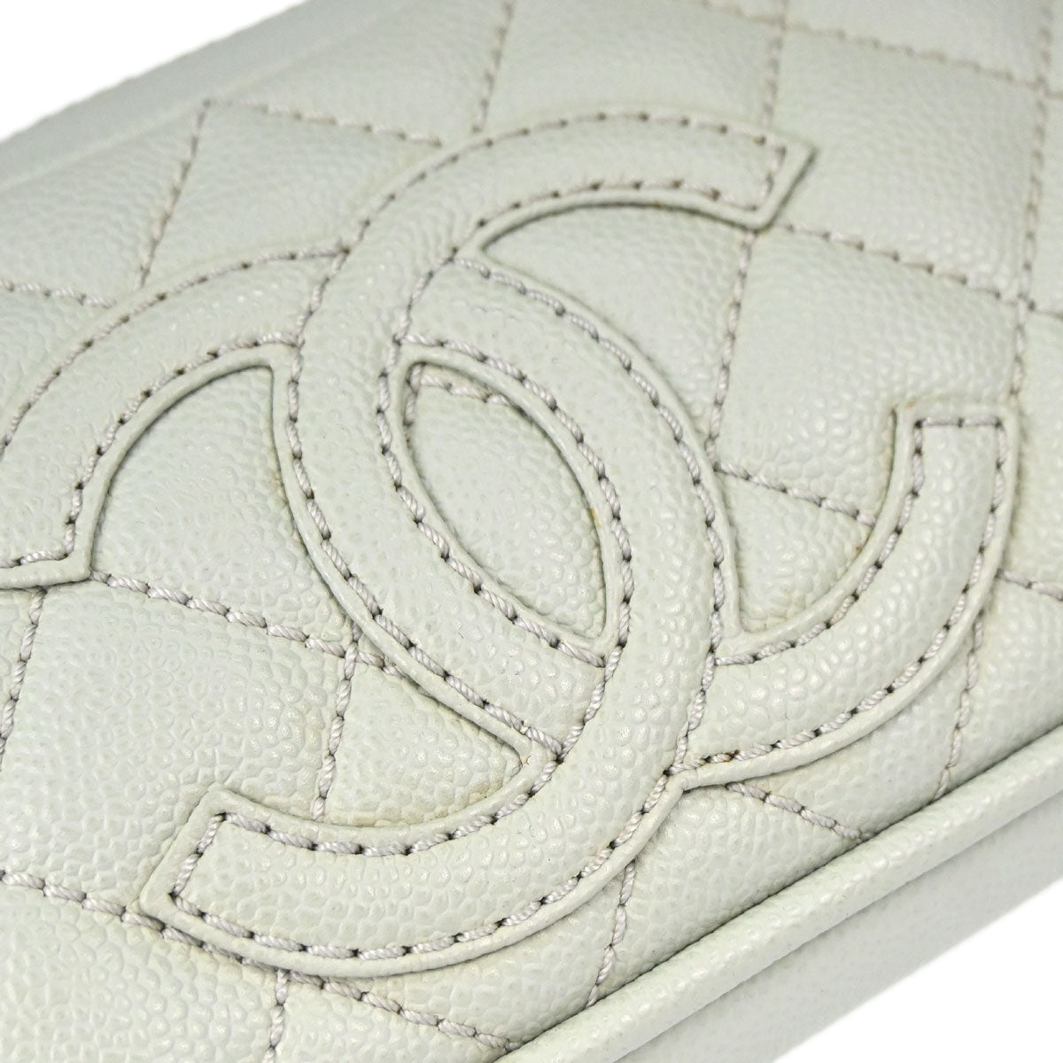 Chanel 2005-2006 Light Green Caviar Skin Handbag