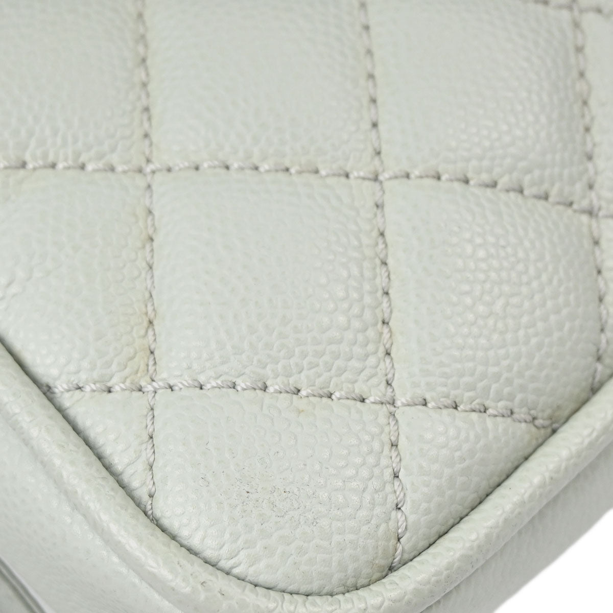 Chanel 2005-2006 Light Green Caviar Skin Handbag