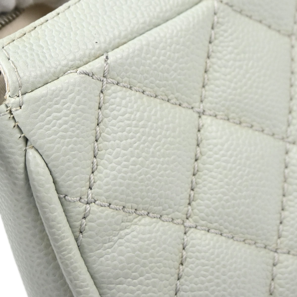 Chanel 2005-2006 Light Green Caviar Skin Handbag