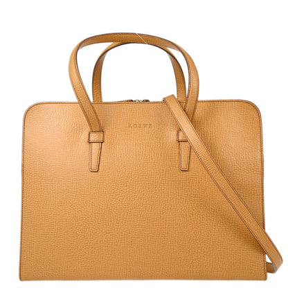 Loewe Beige Leather 2way Shoulder Handbag
