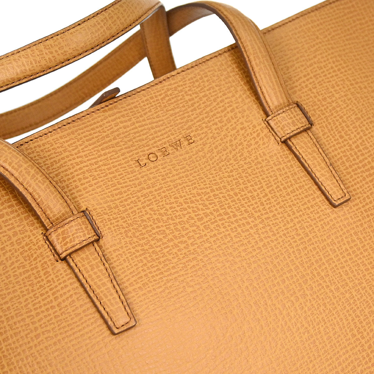 Loewe Beige Leather 2way Shoulder Handbag