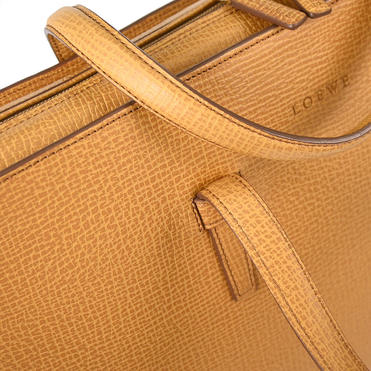Loewe Beige Leather 2way Shoulder Handbag