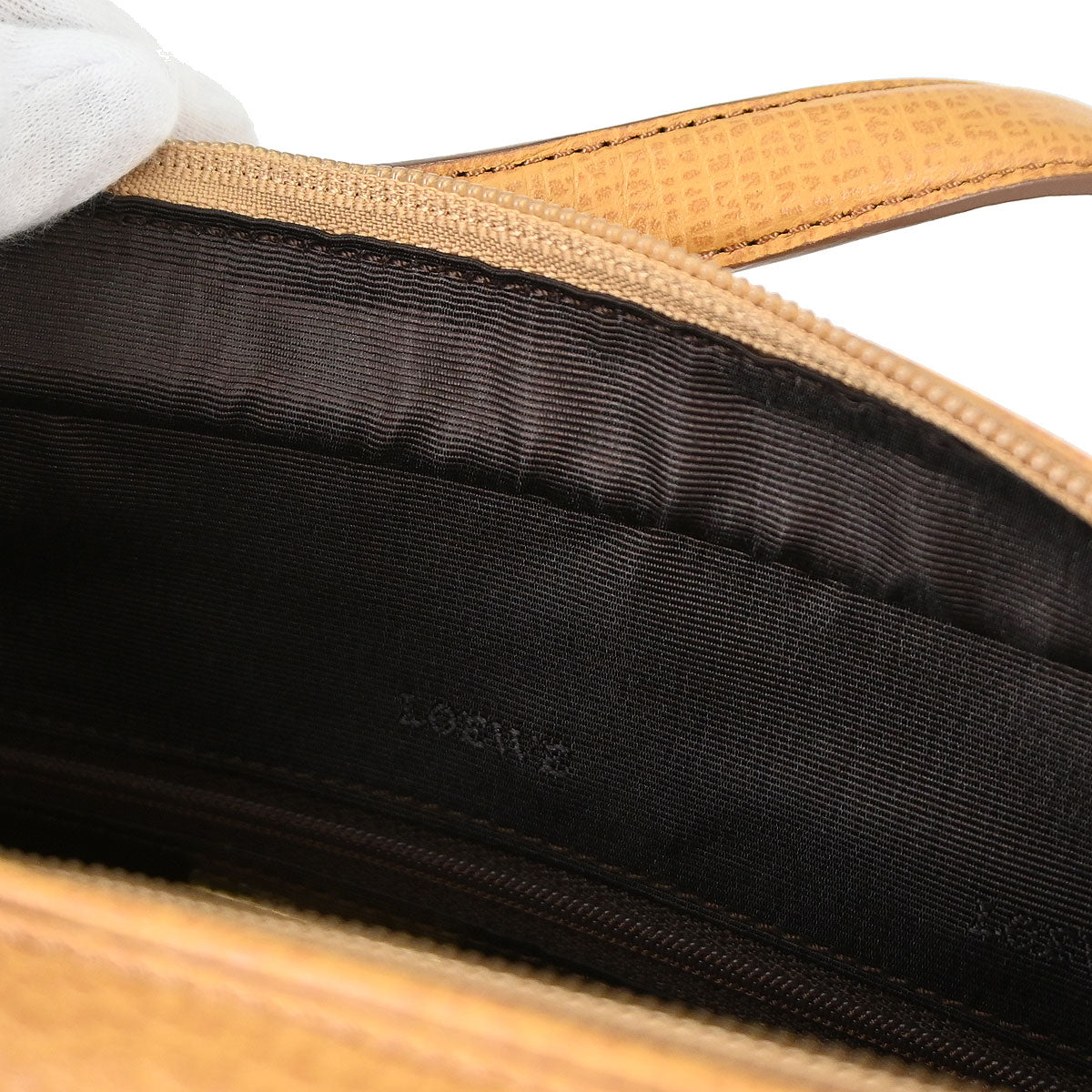 Loewe Beige Leather 2way Shoulder Handbag