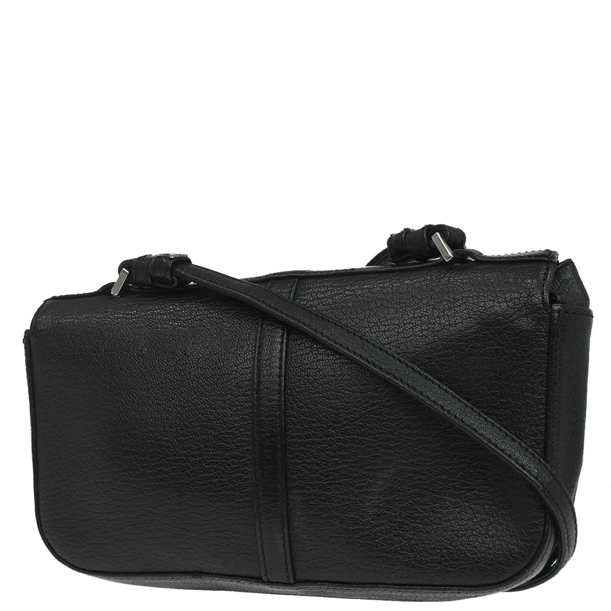 Celine Black Leather Shoulder Bag