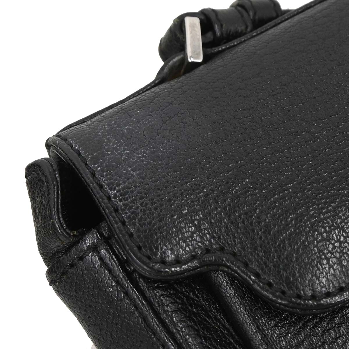 Celine Black Leather Shoulder Bag