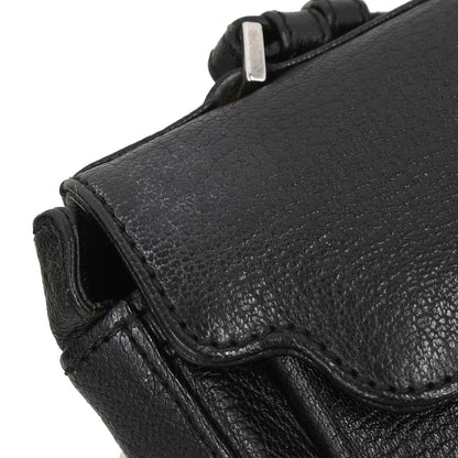 Celine Black Leather Shoulder Bag