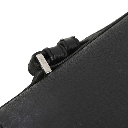 Celine Black Leather Shoulder Bag