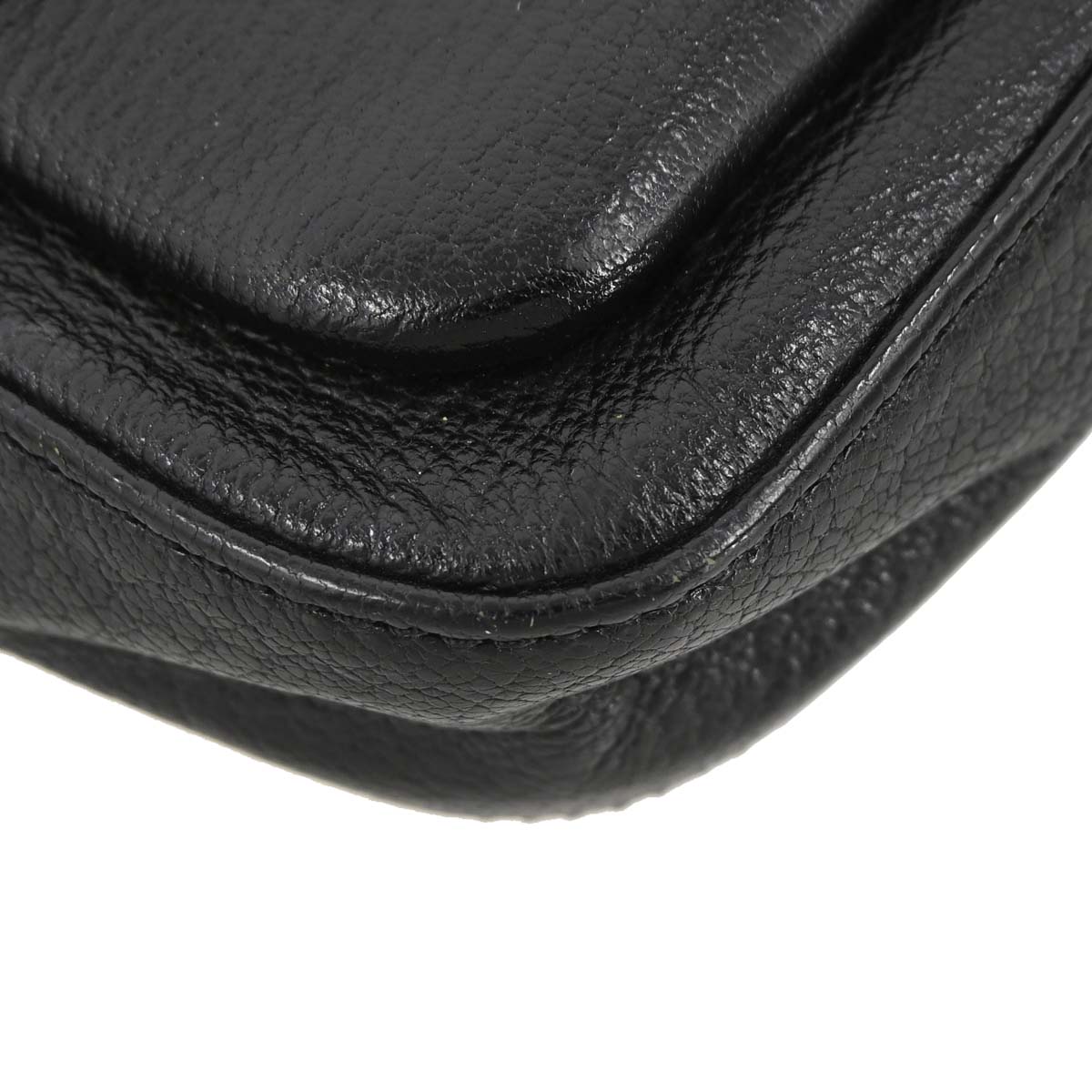 Celine Black Leather Shoulder Bag