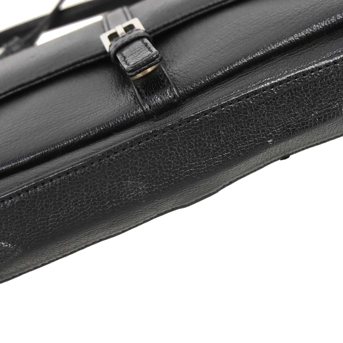 Celine Black Leather Shoulder Bag