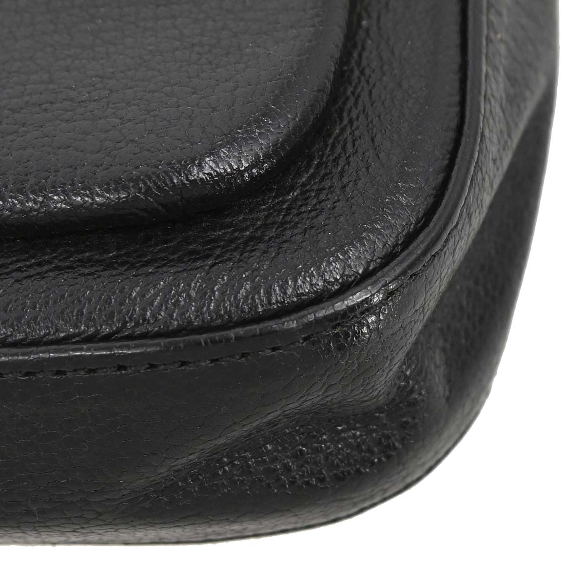 Celine Black Leather Shoulder Bag