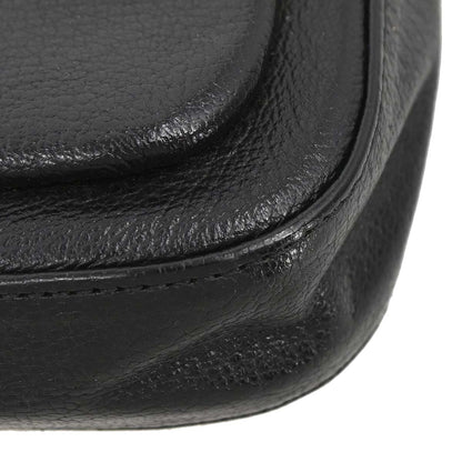 Celine Black Leather Shoulder Bag