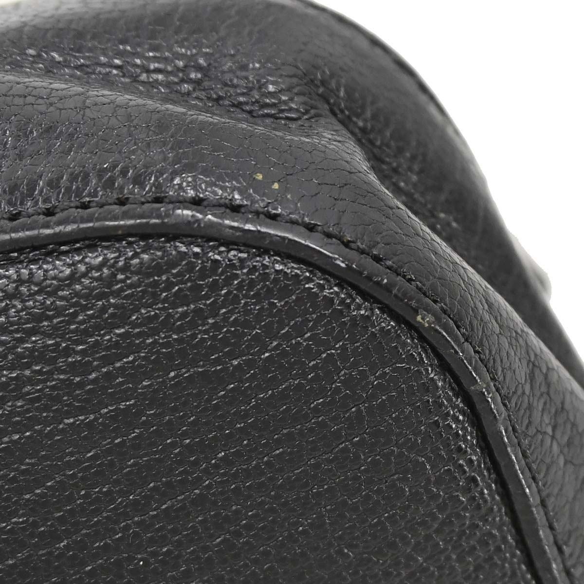 Celine Black Leather Shoulder Bag