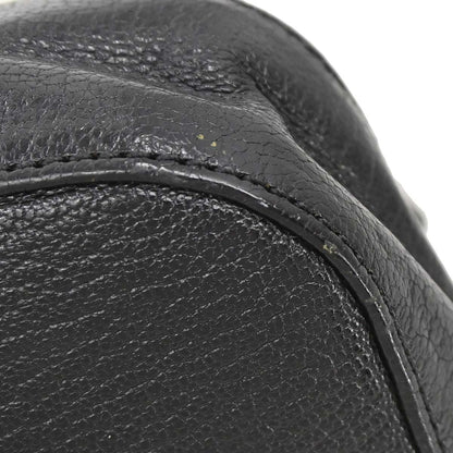Celine Black Leather Shoulder Bag