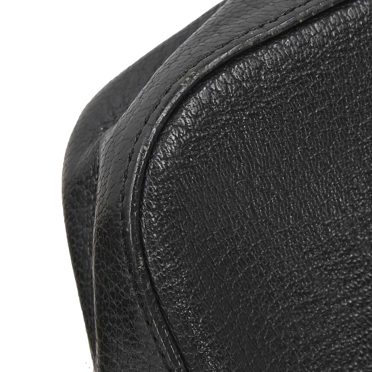 Celine Black Leather Shoulder Bag