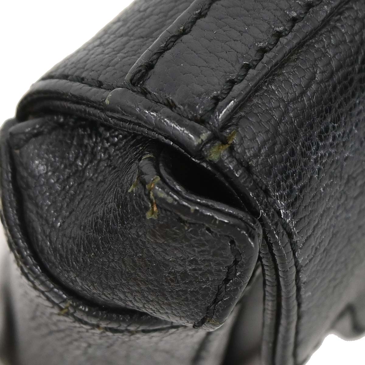 Celine Black Leather Shoulder Bag