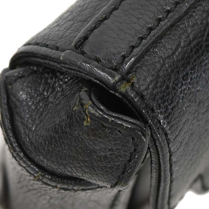 Celine Black Leather Shoulder Bag