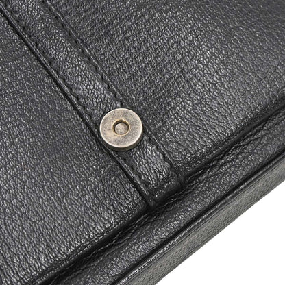 Celine Black Leather Shoulder Bag